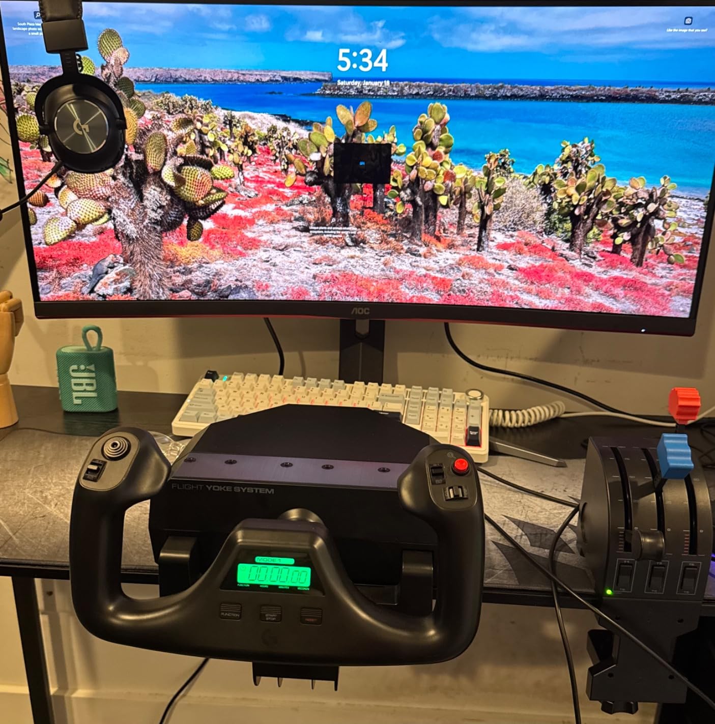 Logitech G PRO Flight Yoke System Professional Simulation - Black customer photo 2
