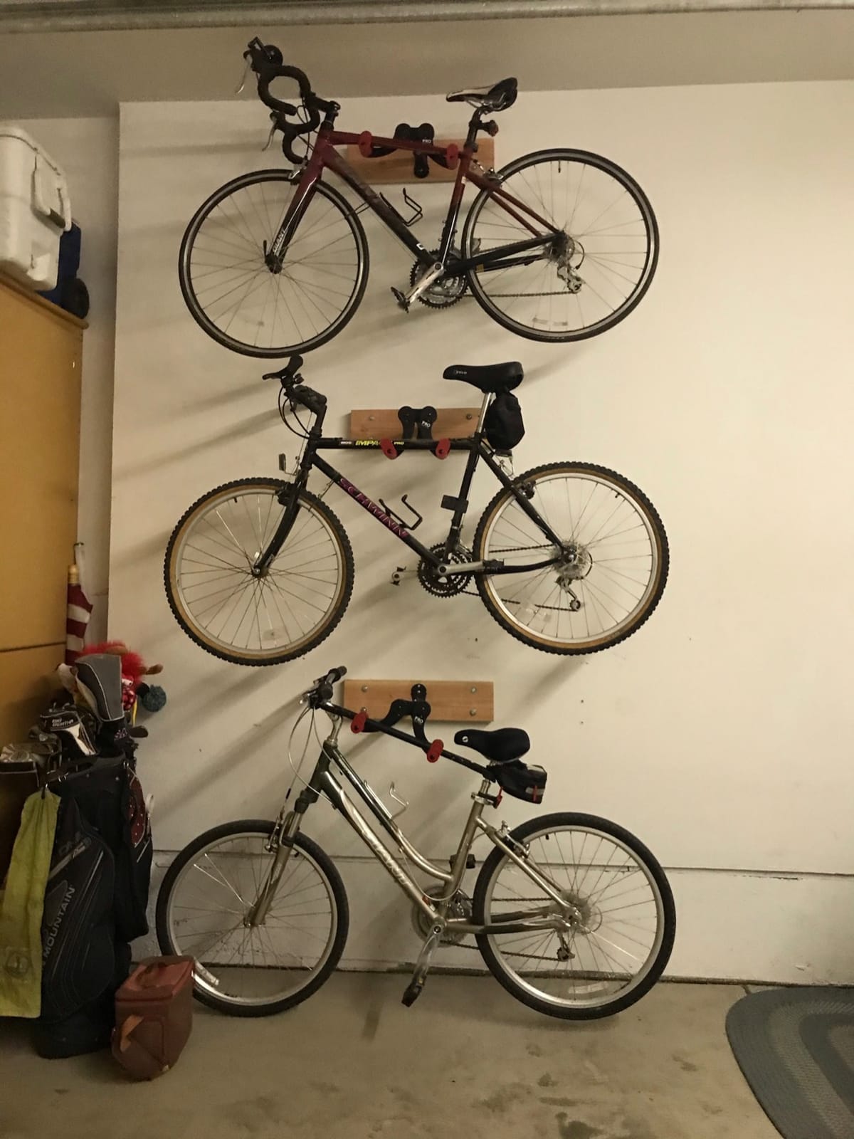 PRO BIKE TOOL Bike Rack for Garage Wall Mount - Horizontal Bike Storage customer photo 1