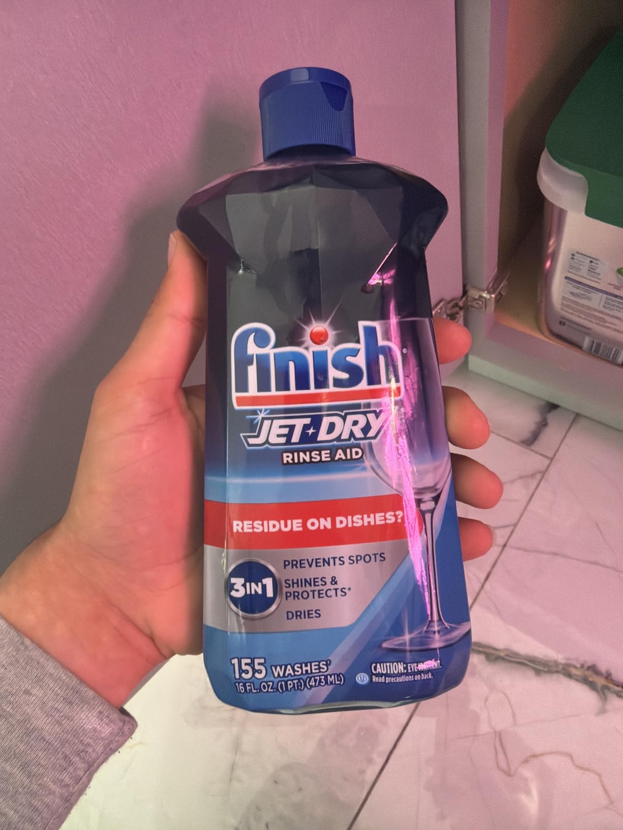 Finish Jet-Dry Dishwasher Rinse Aid, Dish Detergent Drying Agent, 32oz customer photo 2
