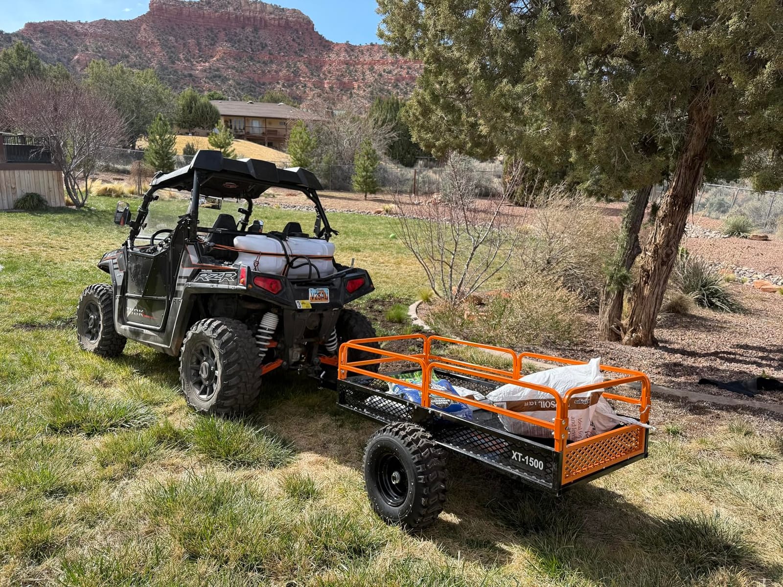 Impact Implements® 1500lb ATV/UTV/Tractor Cargo Trailer with Steel Floor customer photo 1