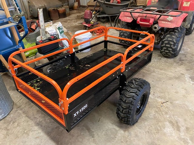 Impact Implements® 1500lb ATV/UTV/Tractor Cargo Trailer with Steel Floor customer photo 2