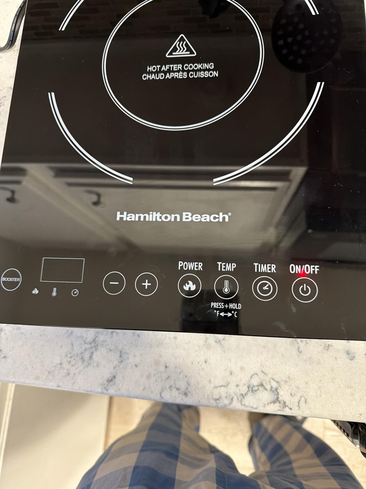 Hamilton Beach Portable Single Induction Cooktop With Fast Heating Mode customer photo 1