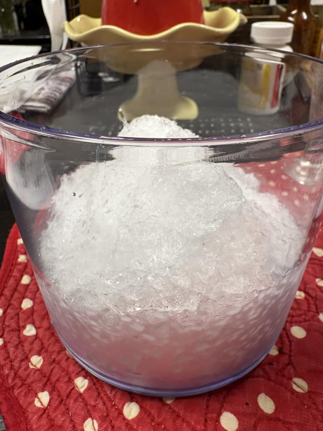 MANBA Manual Snow Cone Machine Maker for Shaved Ice, Snowcones, Slushes customer photo 2