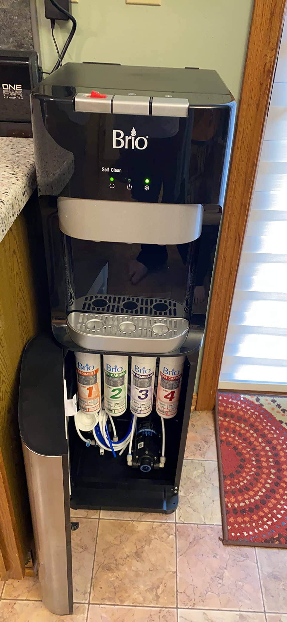 Brio Commercial Grade Bottleless Ultra Safe Reverse Osmosis Drinking Water Filter Water Cooler Dispenser-3 Temperature Settings Hot, Cold & Room Water - UL Approved – Point of Use customer photo 2