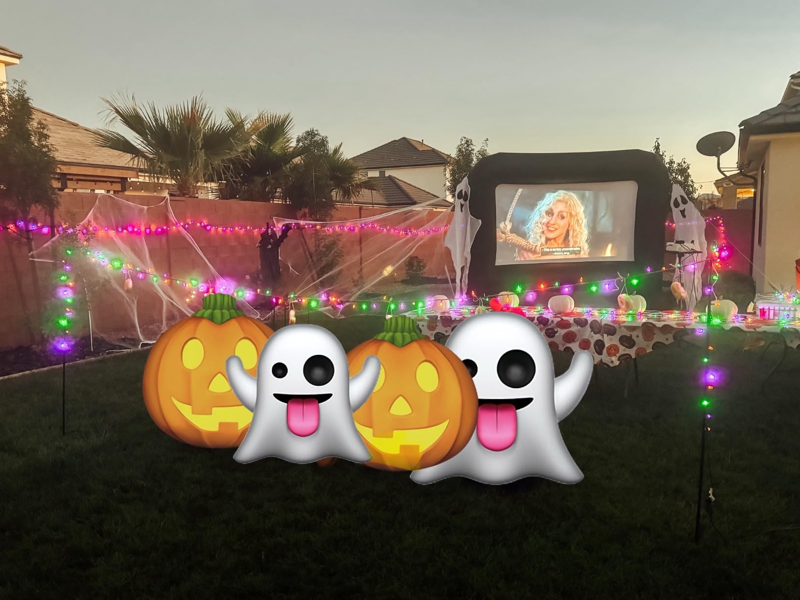Inflatable Movie Screen Outdoor, OUTTOY Inflatable Projection Screen 16FT customer photo 1