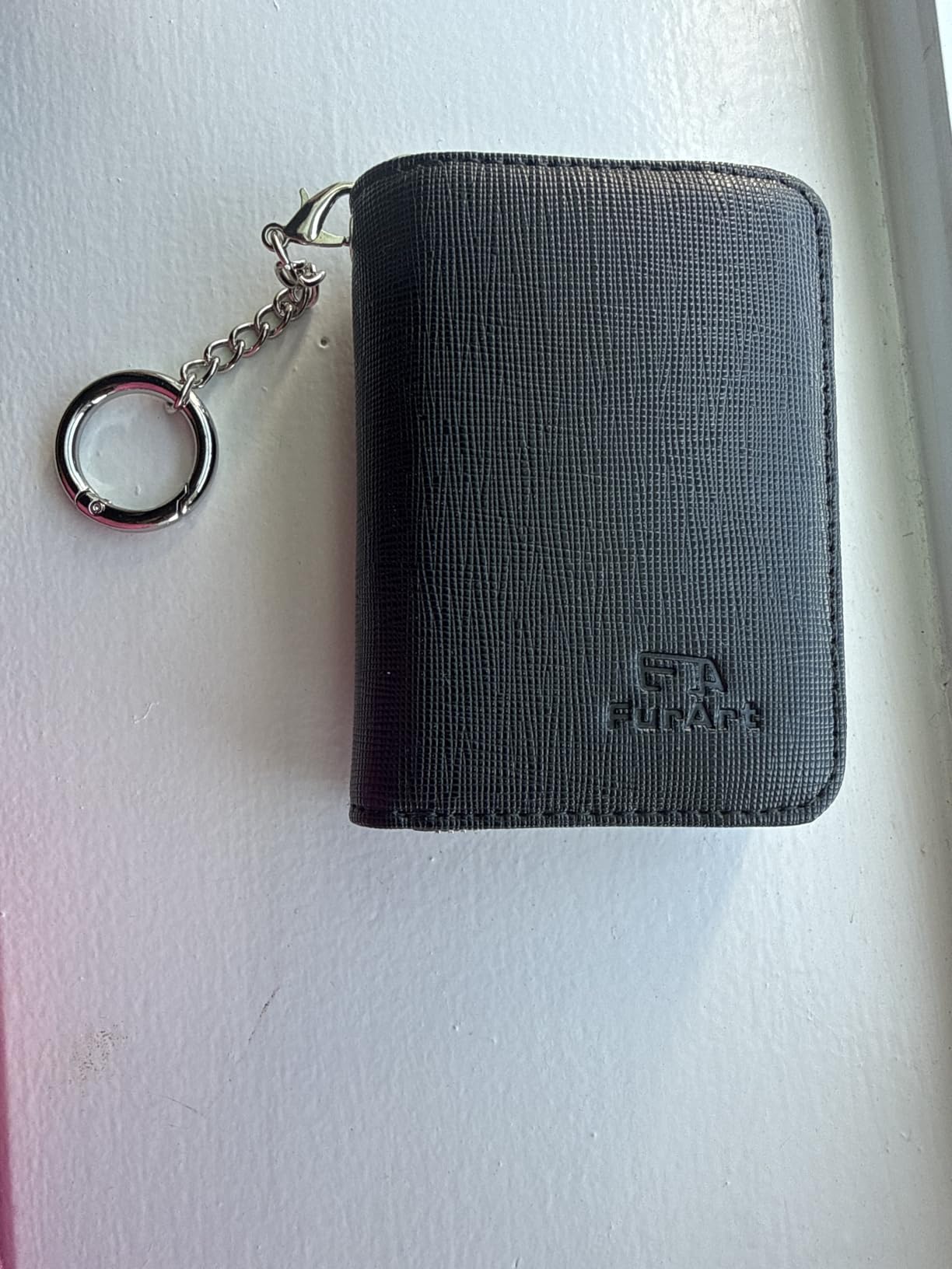 FurArt Zipper Wallet Women RFID Credit Card Holder keychain Wallet customer photo 2