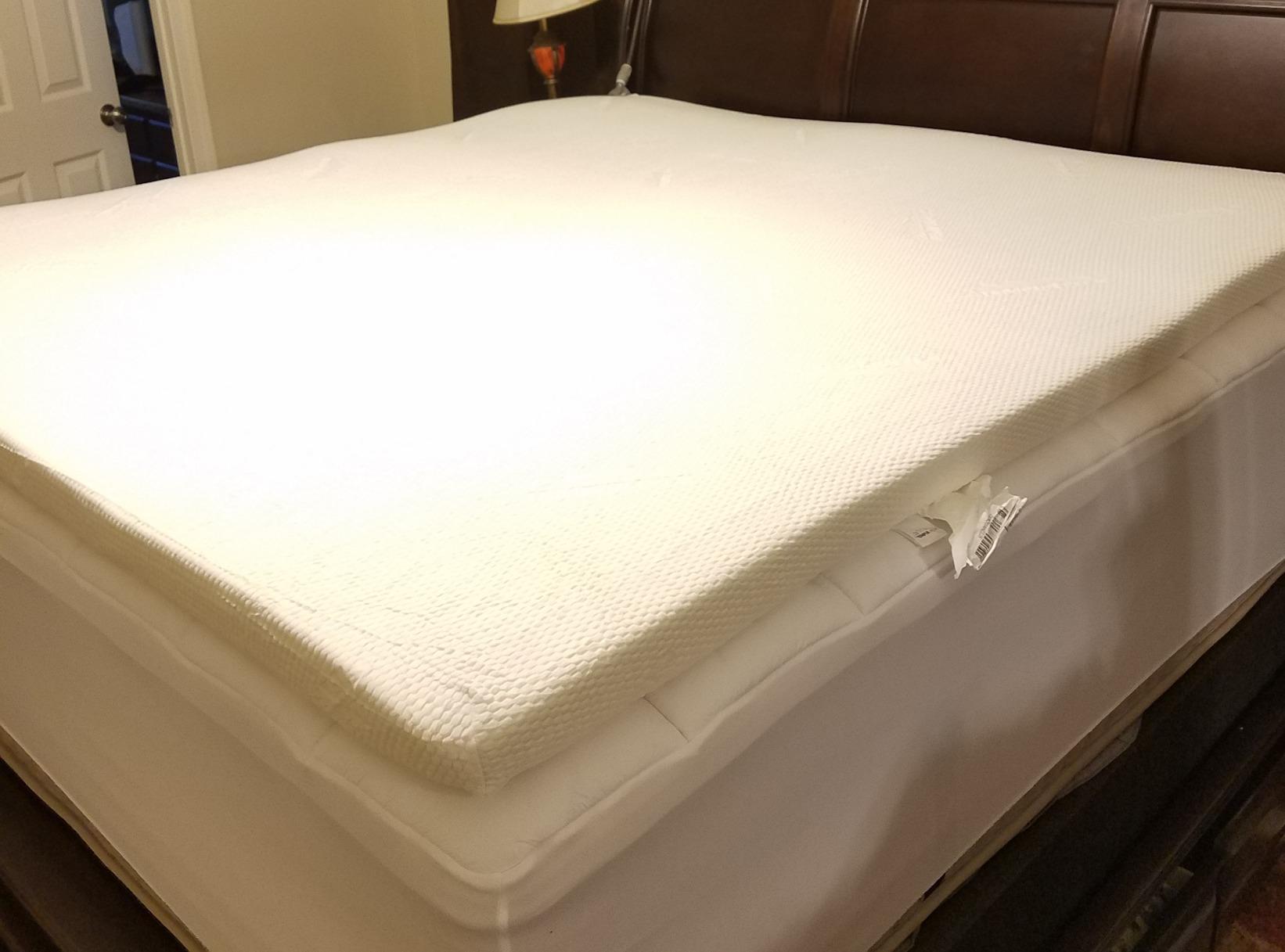 Tempur-Pedic TEMPUR-Adapt + Cooling 3-Inch Queen Mattress Topper Medium Luxury Premium Foam, Washable Cover, Medium Cooling Topper,White customer photo 2