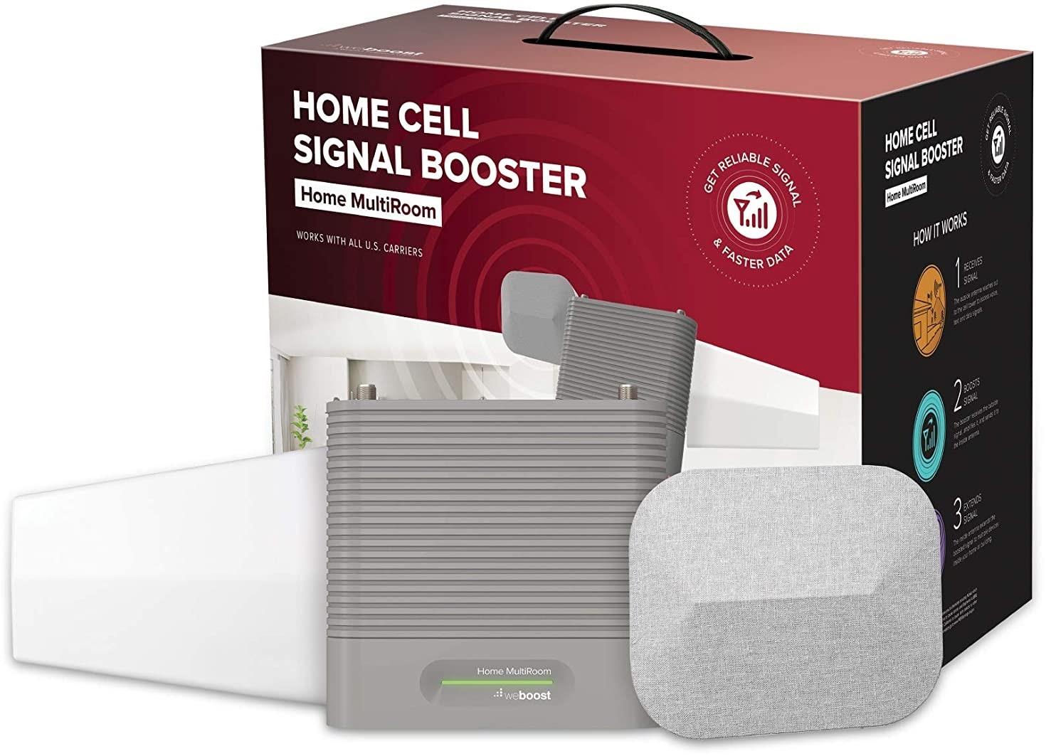 weBoost Home MultiRoom - ll Signal Booster - Enhances Phone Signal, Improved Connectivity for Stronger Cell Coverage for All U.S. Carriers - Verizon, AT&T, T-Mobile & More | Made in The U.S. customer photo 1