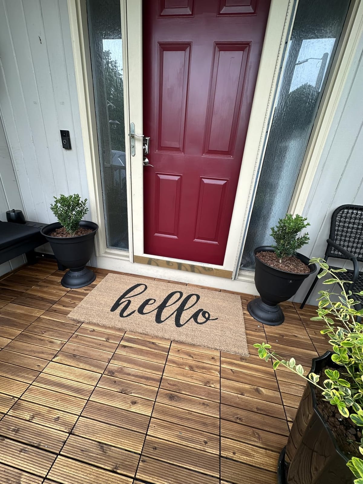 Yaheetech 27PCS Interlocking Deck Tiles Outdoor Patio Floor, Black customer photo 2