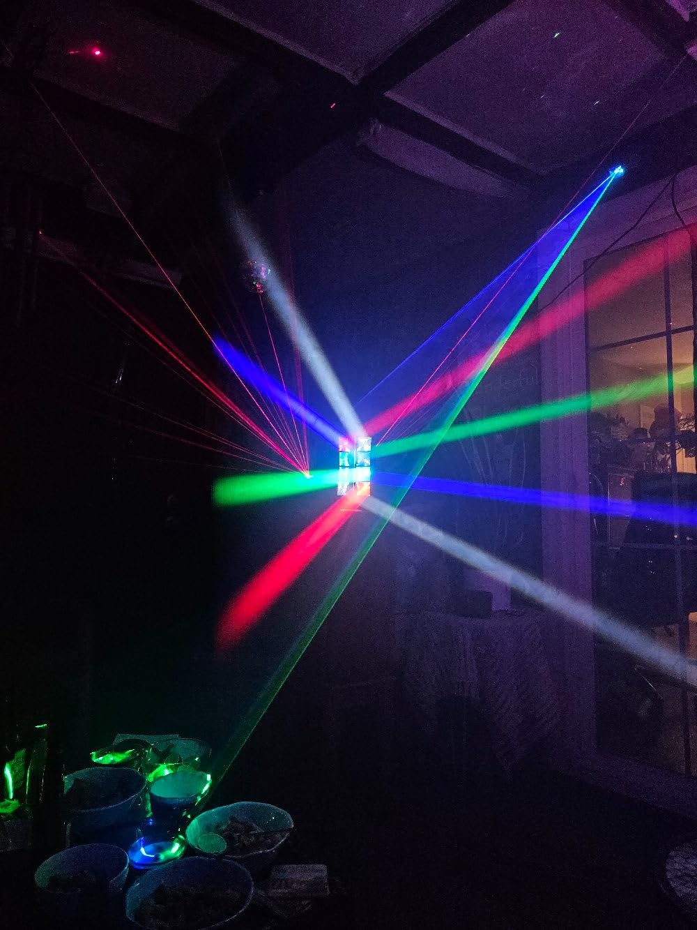 Betopper 8x3W Spider Moving Head DJ Light,RGBW Stage Disco Light-2 Packs customer photo 2