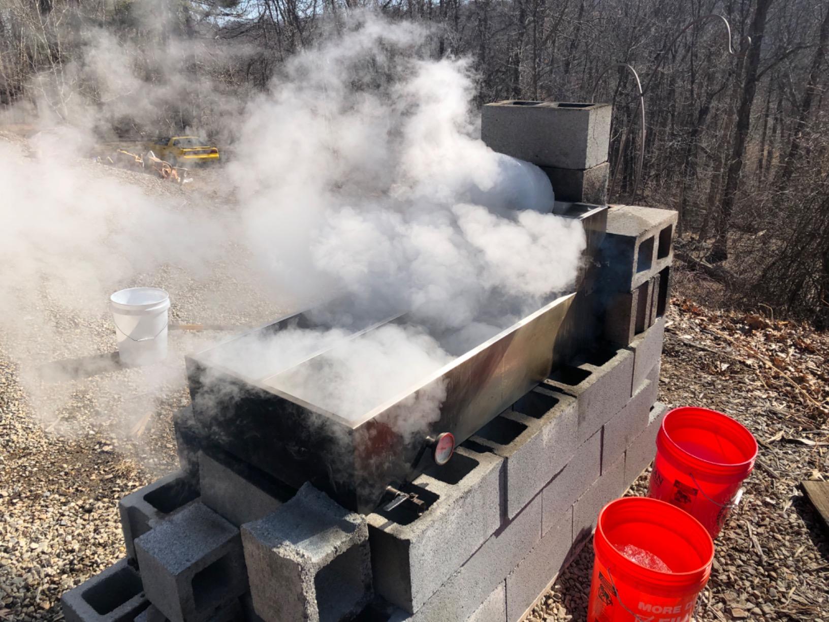 VBENLEM Maple Syrup Evaporator Pan 48x24x9.4 Inch Stainless Steel Maple Syrup Boiling Pan with Valve and Thermometer and Divided Pan customer photo 2