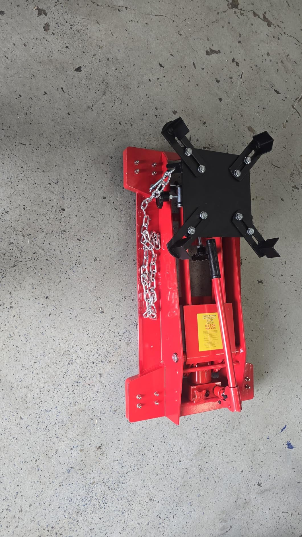 1100 lb Hydraulic Transmission Jack, 7.68