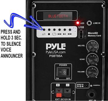 Pyle PSBT105A - 1000W Portable Bluetooth PA Speaker, 10'' Subwoofer, UHF Wireless Mic, MP3/USB/SD, Rechargeable Battery, LED Battery Indicator Lights, Black customer photo 1