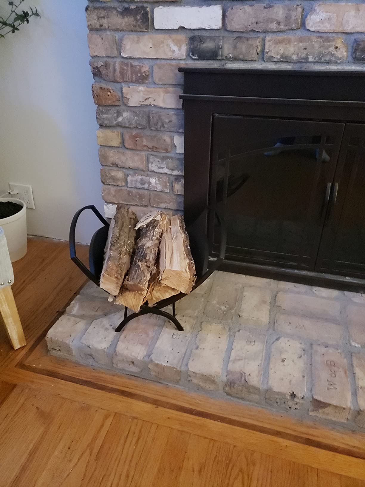 Fireplace Log Holder Folding Firewood Rack Indoor, Outdoor Firewood Rack,Stacking Rack,Storage Rack for Firewood by Fire Beauty customer photo 1