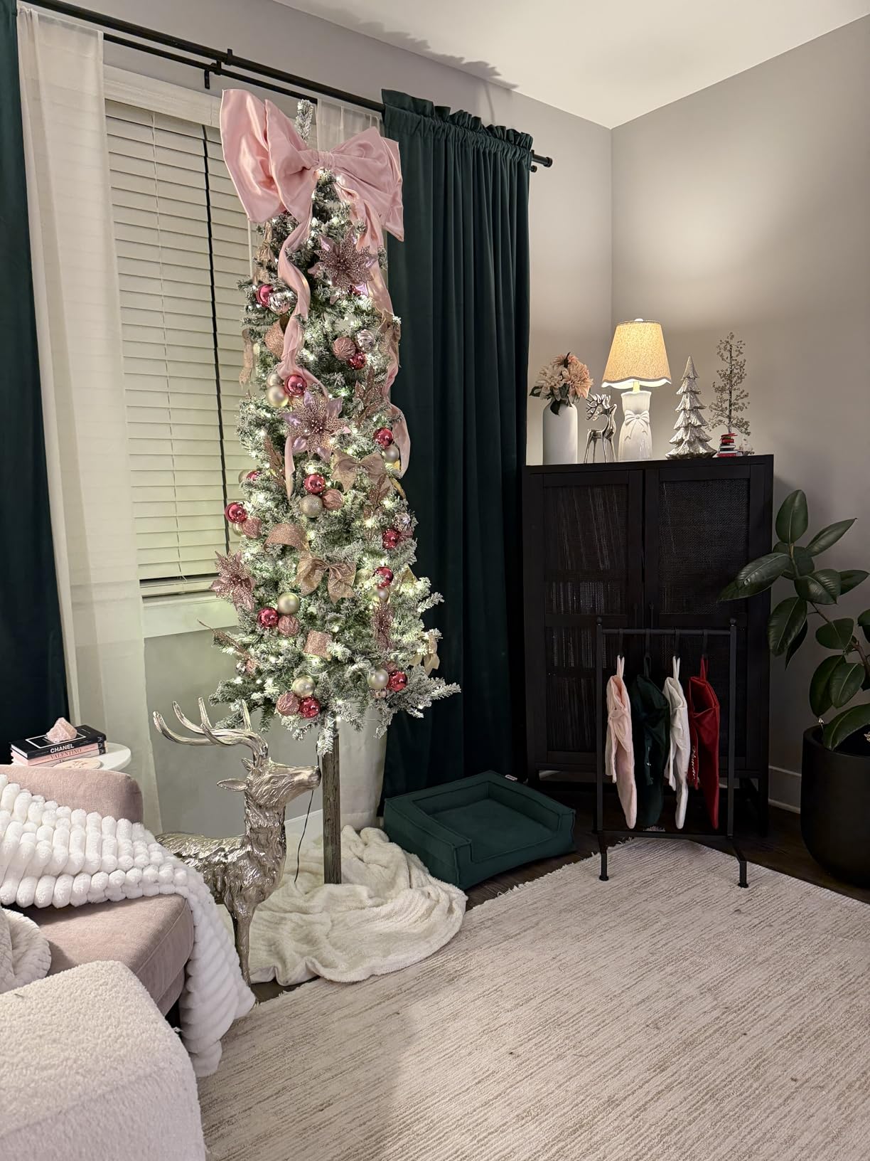 Best Choice Products Pencil Christmas Tree 6ft Pre-lit Alpine Slim Holiday Decoration, Lighted Skinny Décor LED Lights, Metal Stand customer photo 1