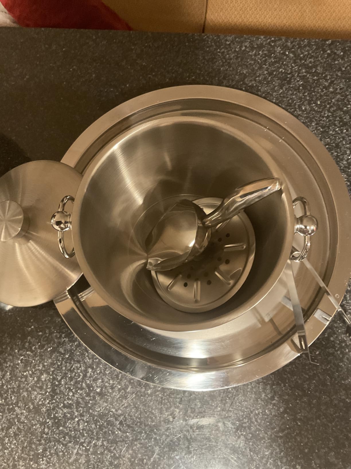 Ice Bucket with Lid, Scoop, Tongs and Strainer - Well Made Insulated Stainless Steel Keep Ice Frozen Longer - Ideal for Cocktail Bar, Parties, Chilling Wine, Champagne - 3 Liter (Stainless Steel) customer photo 2