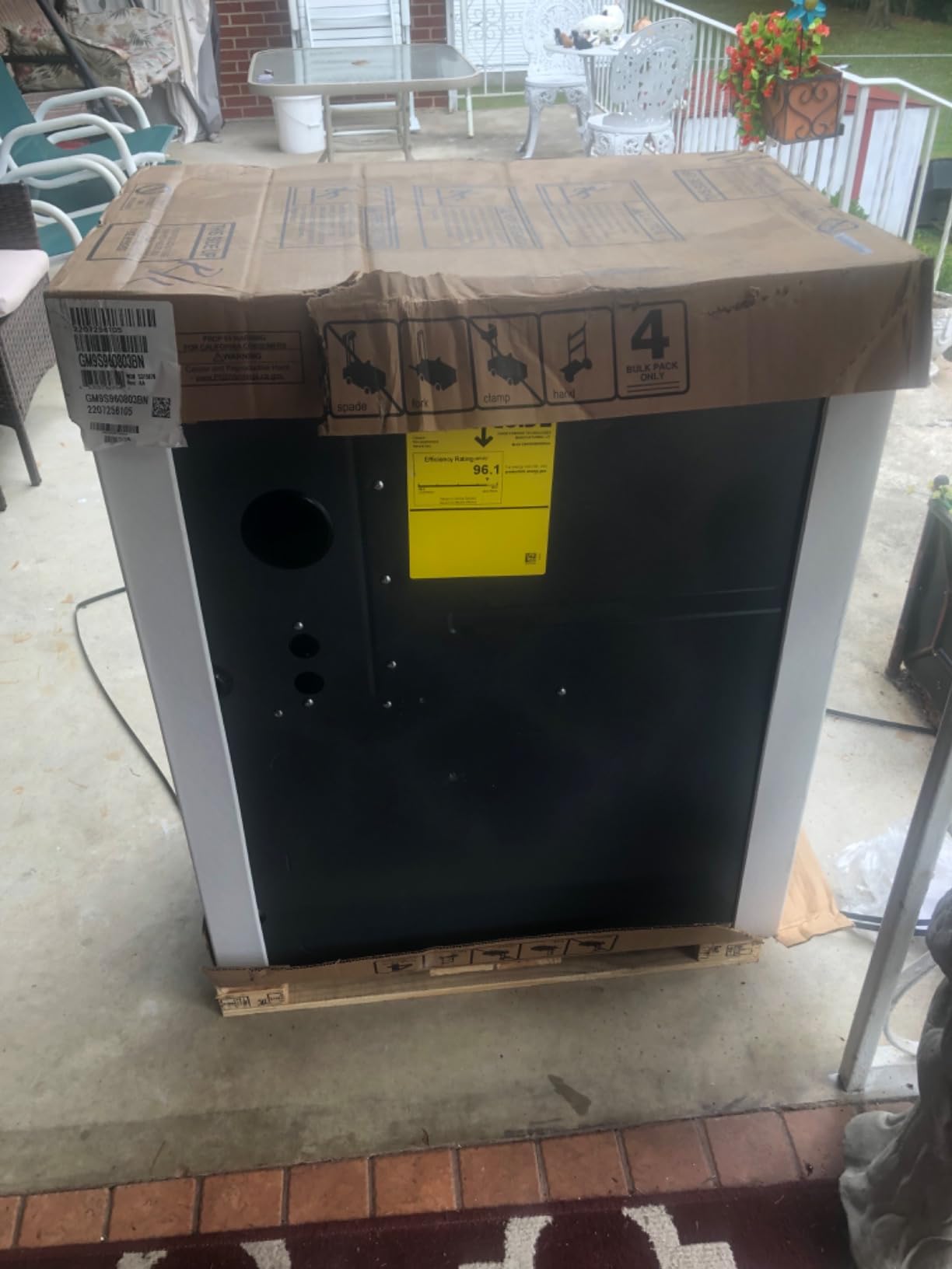 Goodman 80,000 BTU 96% Efficiency Multi-Speed, Single-Stage upflow/Horizontal Furnace Model: (GR9S960803BN) Cabinet is 17.5 inches wide-R32 Ready-Nationwide Installation-NOT Including CA customer photo 2