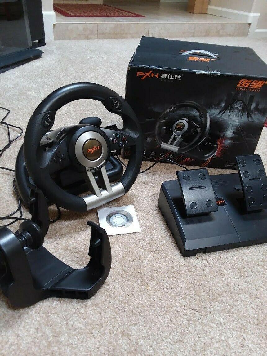 PXN Racing Wheel - Gaming Steering Wheel for PC, V3II 180 Degree Driving Volante Universal Usb Car Racing with Pedal for PC, PS4, PS3,Xbox Series X|S, Xbox One and Switch customer photo 1
