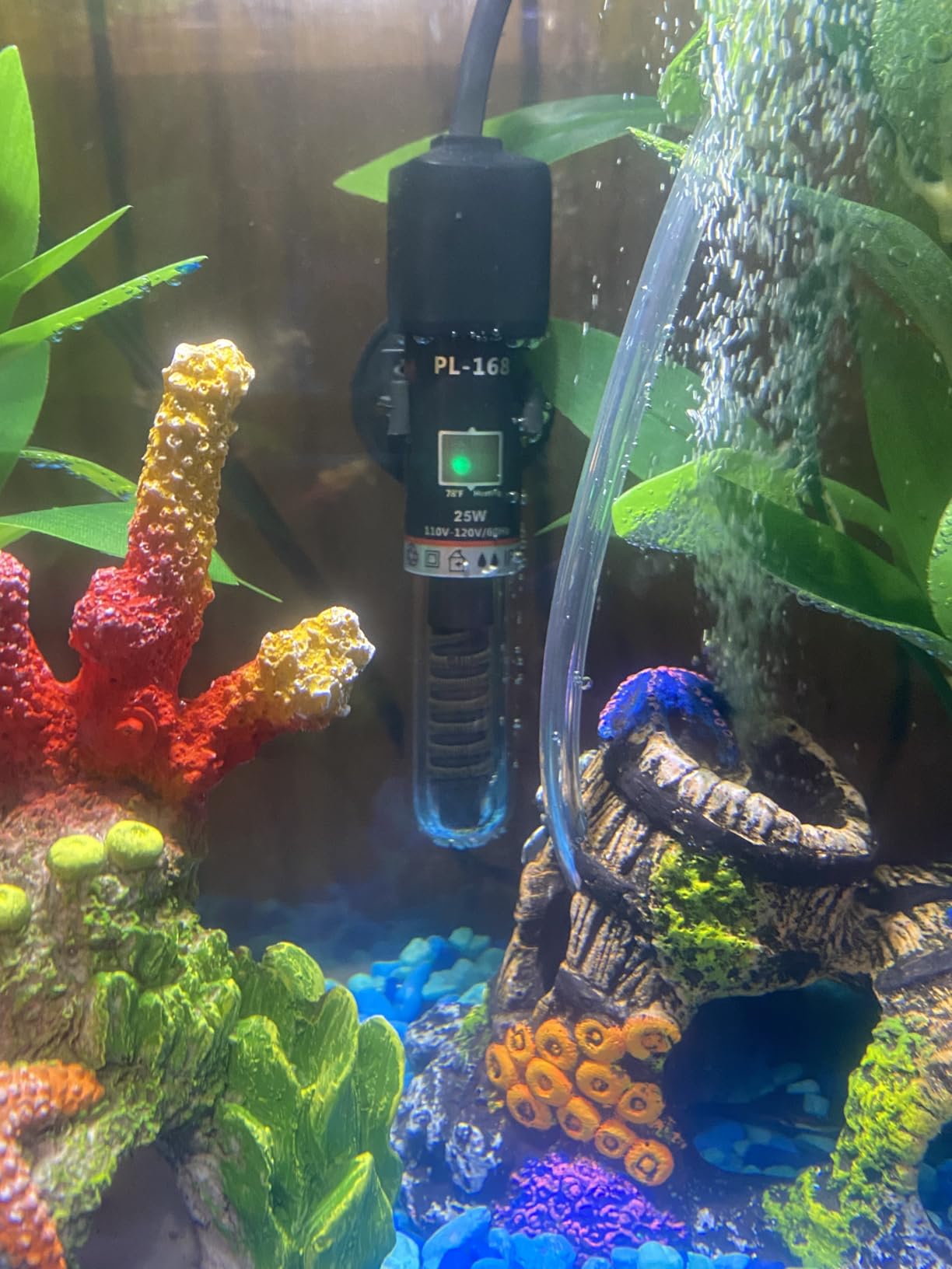 PULACO 25Watt Mini Aquarium Heater, Submersible Betta Heater customer photo 1