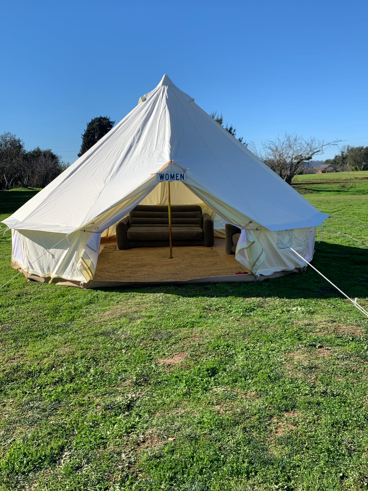 Outdoor Safari Glamping Tent Oxford 3M/ 4M/5M/6M Luxury Yurt Bell Tent for Family Camping customer photo 2