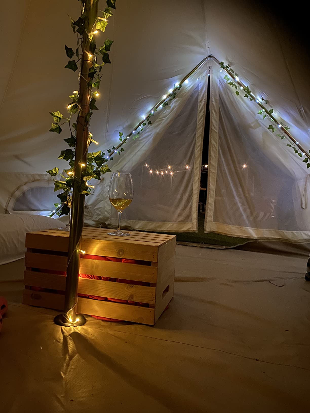 Outdoor Safari Glamping Tent Oxford 3M/ 4M/5M/6M Luxury Yurt Bell Tent for Family Camping customer photo 1