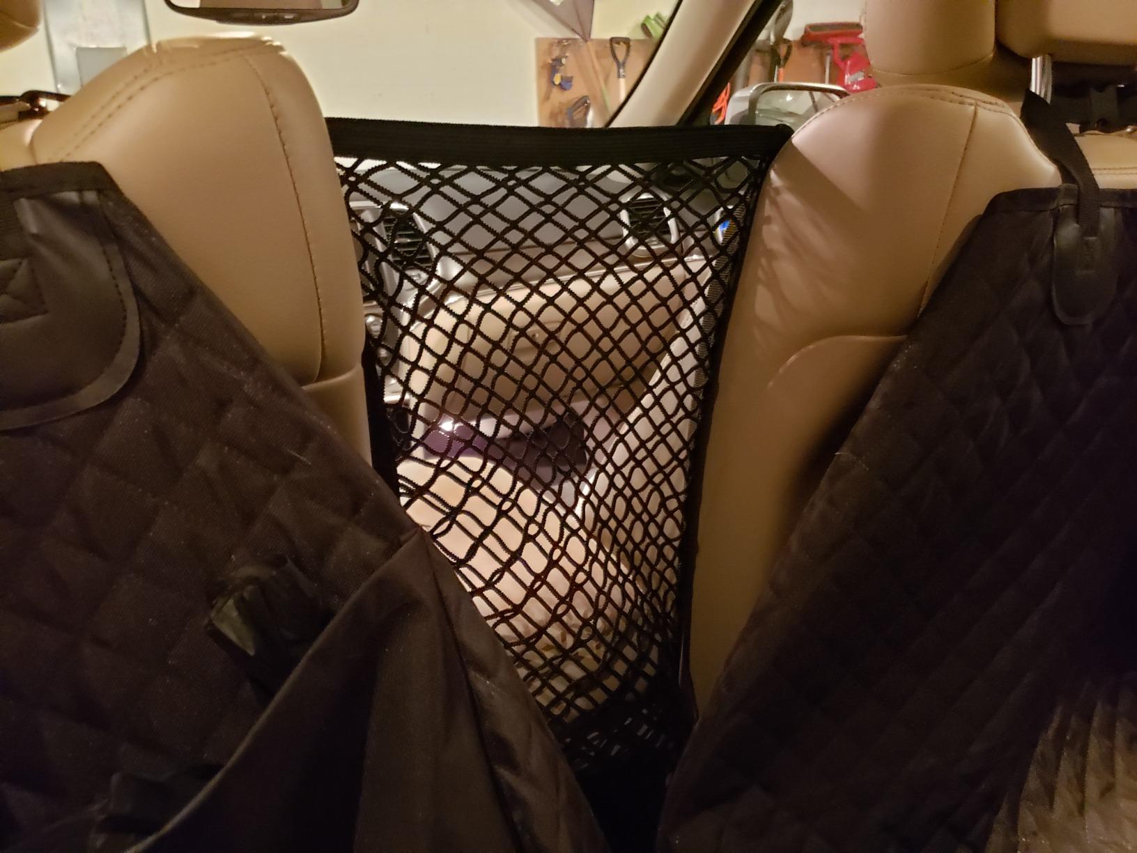 rabbitgoo Dog Car Net Barrier for SUVs, Car Divider, Easy to Install customer photo 1