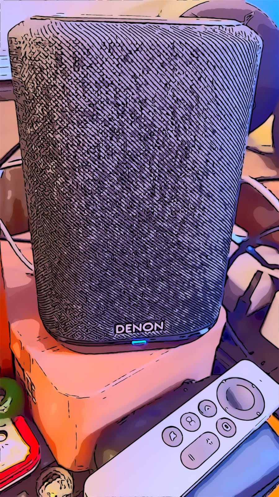 Denon Home 150 Wireless Smart Speaker – Compact Design, Wi-Fi & Bluetooth, HEOS Built-in, Alexa Built-in, Siri & AirPlay 2, Spotify Connect, Multi-Room Support, White customer photo 2