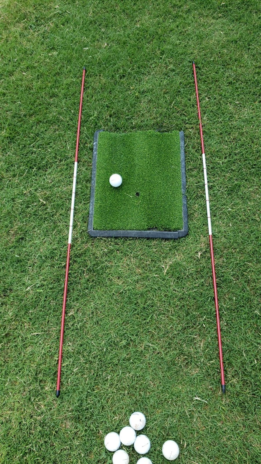 CHAMPKEY Premium Synthetic Turf Golf Hitting Mat | Heavy Duty Rubber Base Golf Practice Mat | Come with 1 Rubber Tee and 9 Plastic Tees customer photo 2