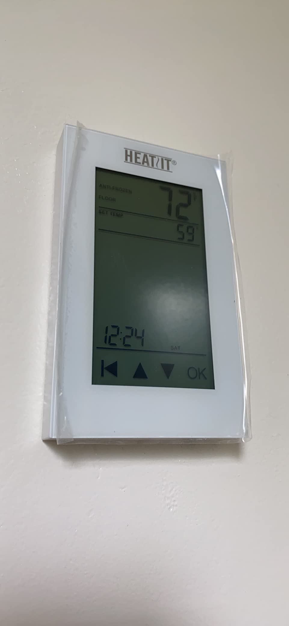 HEATIT 10 sqft Electric Radiant Warmmat, Self-Adhesive Floor Heating System customer photo 1