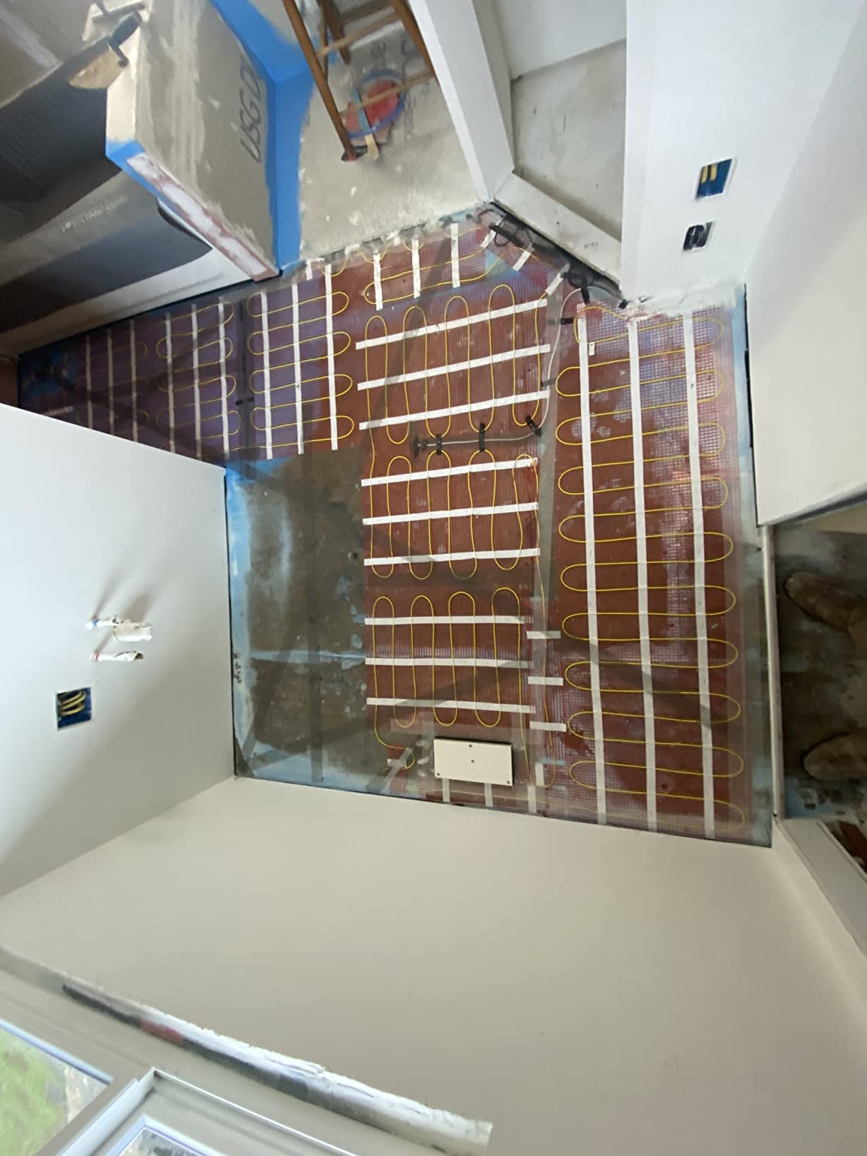HEATIT 10 sqft Electric Radiant Warmmat, Self-Adhesive Floor Heating System customer photo 2