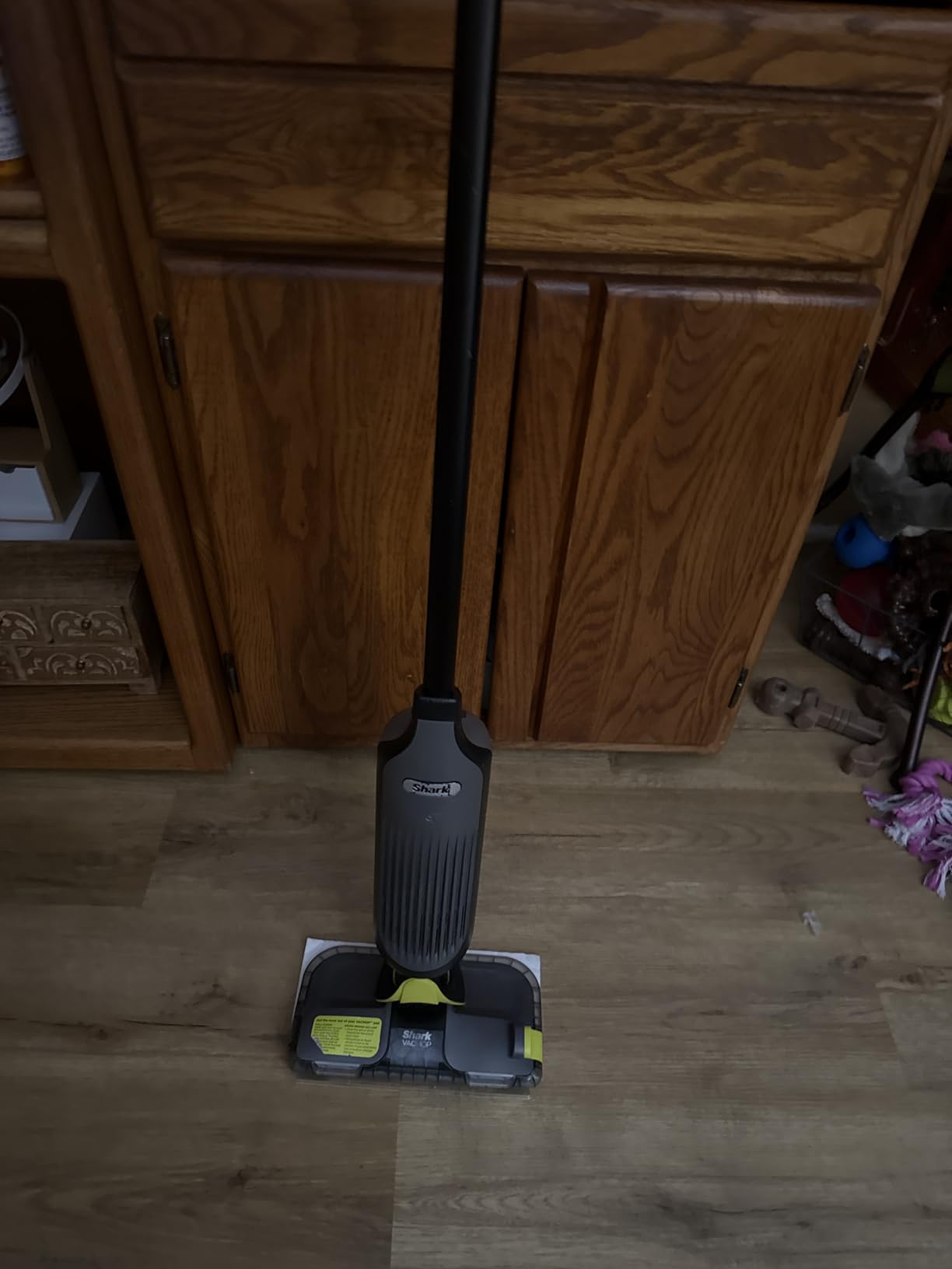 Shark VACMOP Cordless Vacuum & Spray Mop, Gray, VM252 | Hard Floor Cleaner, Powerful Suction, Lightweight, LED Headlights, 4 Disposable Pads, 12oz Solution Included customer photo 2