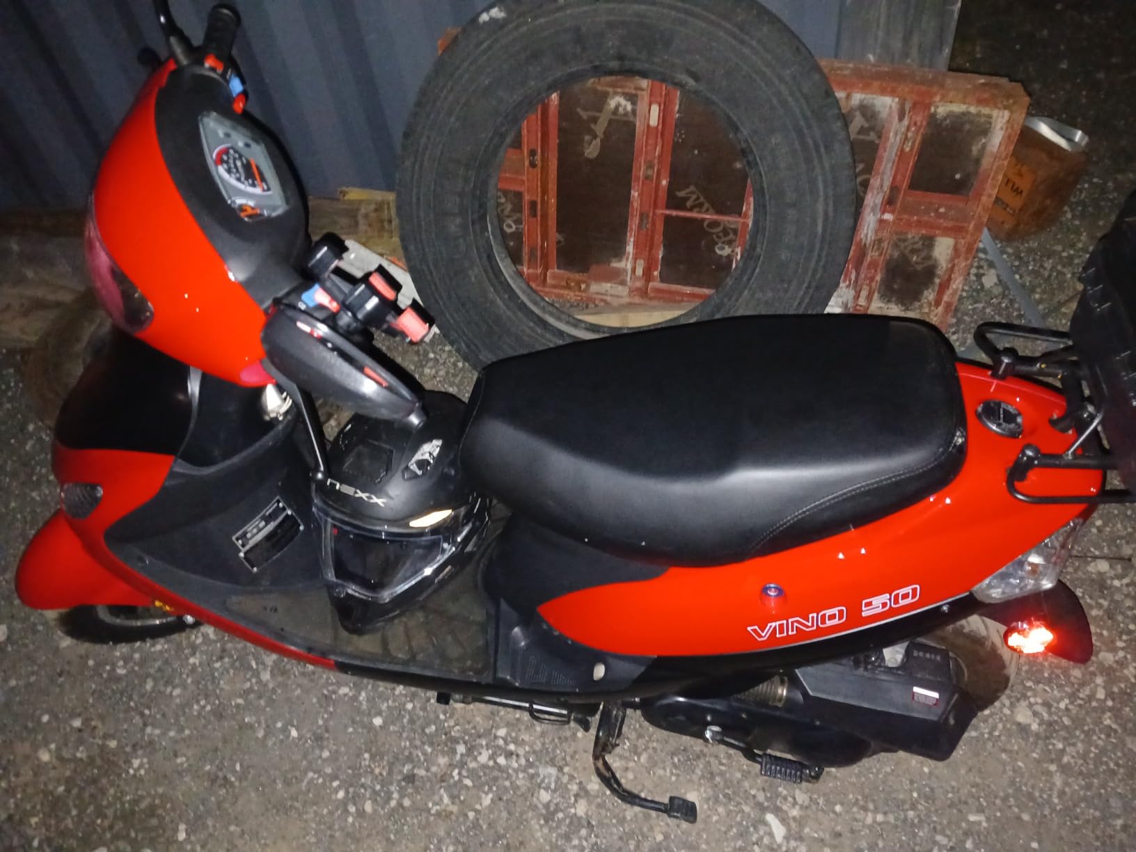 X-PRO 50cc Moped Scooter Gas Moped 50cc Scooter Street Bike (Burgundy) customer photo 1