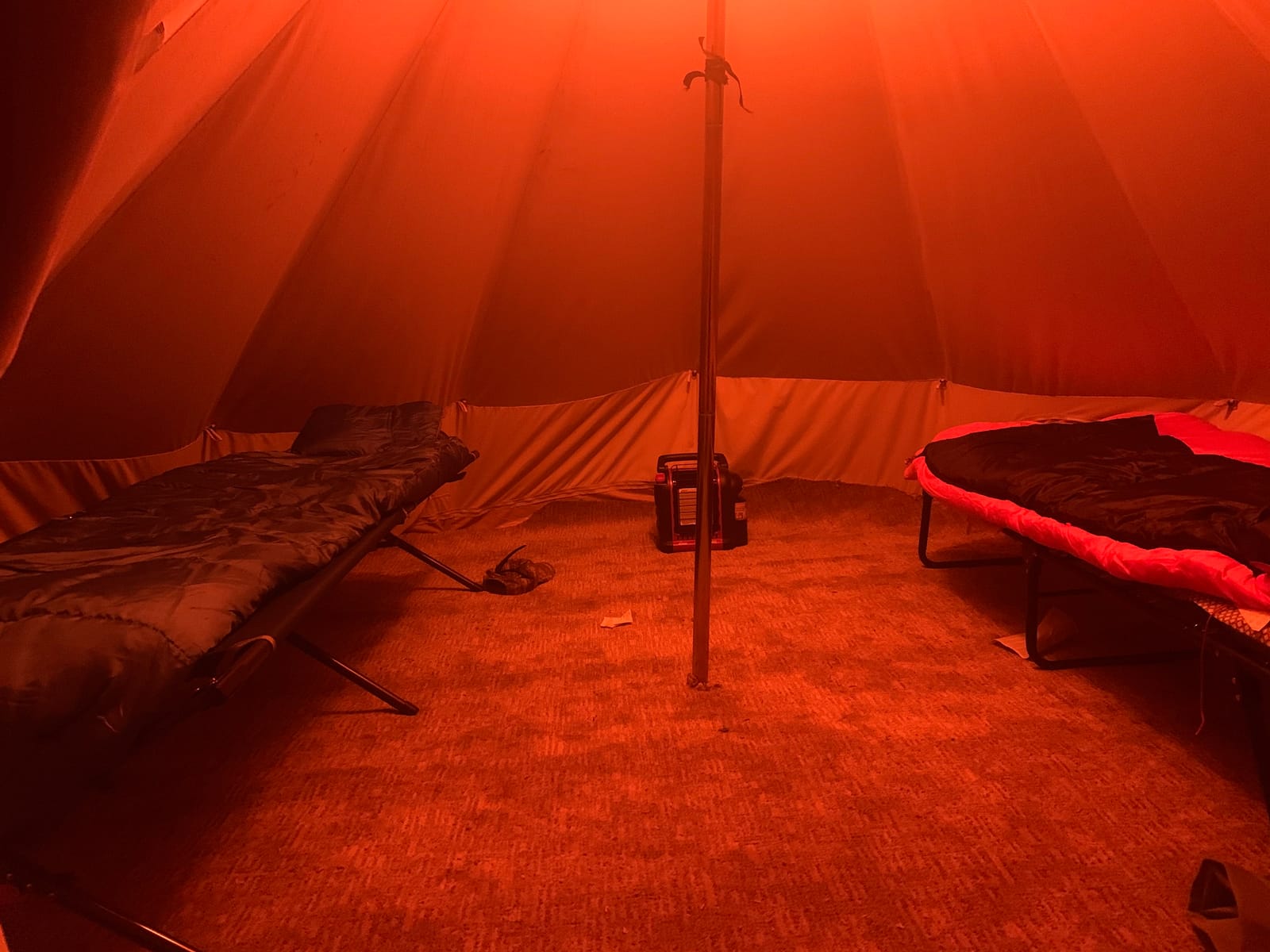 Glamcamp Bell Tent,4 Seasons Breathable Cotton Canvas Yurt Tent - w/Stove Jack,Luxury Camping Tent Outdoor,Zipped Removable Floor customer photo 1
