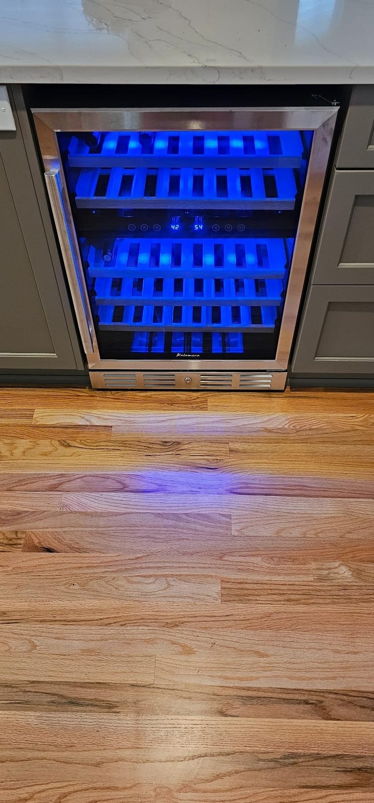 Beverage Fridge 24 Inch Beverage and Wine Cooler Built-in or Freestanding - 120 Cans & 16 Bottles Capacity Wine Refrigerator Cooler customer photo 1