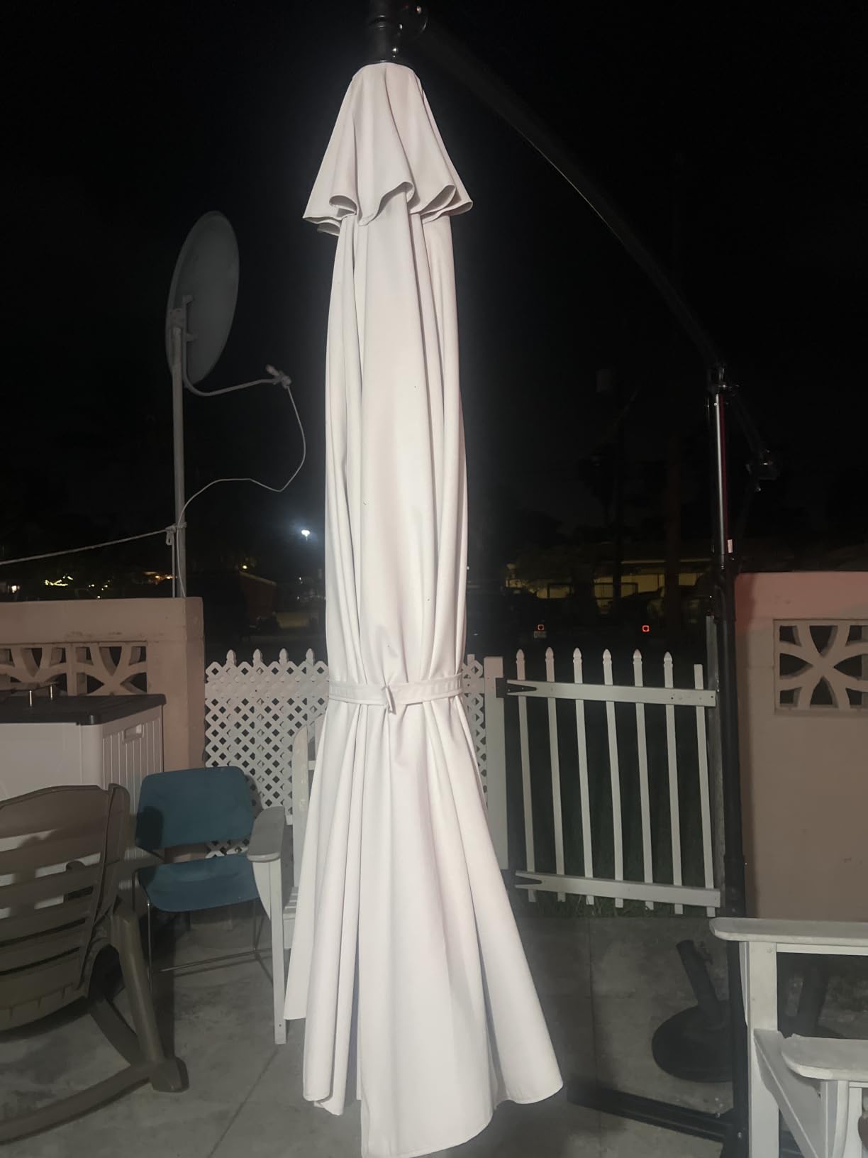 Best Choice Products 10ft Offset Cantilever Hanging Market Patio Umbrella, 8 Sturdy Ribs, Easy Adjustment - Navy Blue customer photo 1