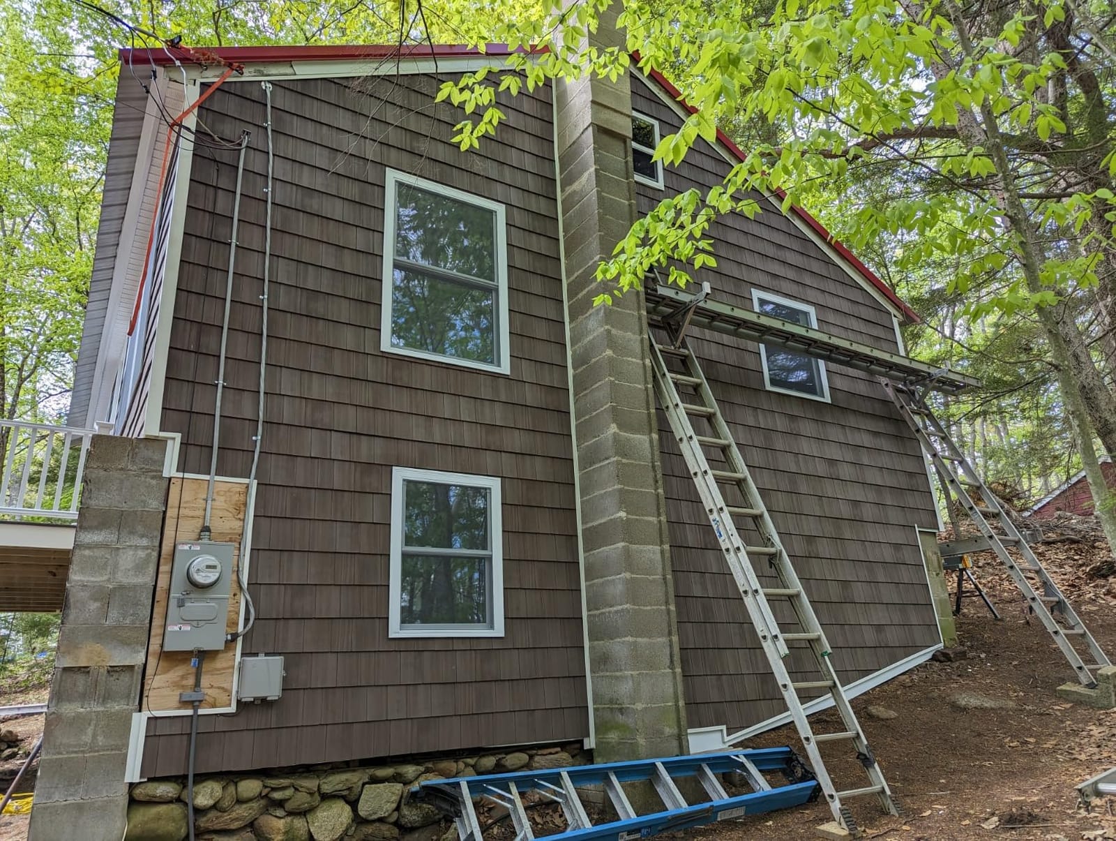 Polaris Homeside Select Double 7in. Cedar Shake Vinyl Siding (1/2 Square) Colonial White customer photo 1