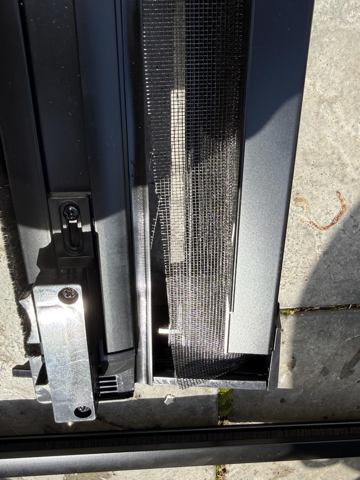 Brisa White Retractable Screen Door 78