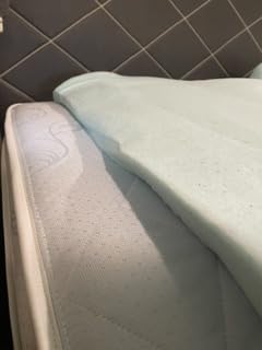 Serta ThermaGel Cooling, Pressure-Relieving Memory Foam Mattress Topper, 2 Inch, Queen,Blue customer photo 2