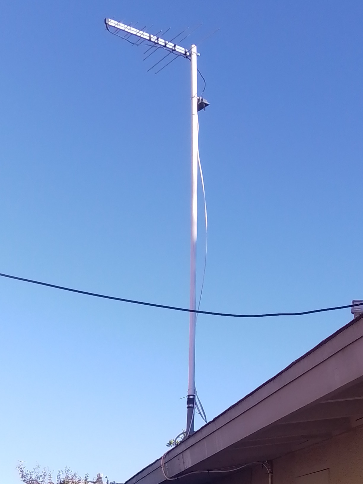 CEKAY Outdoor Yagi TV Antenna, 40 ft Cable & J-Pole, All-Metal customer photo 1