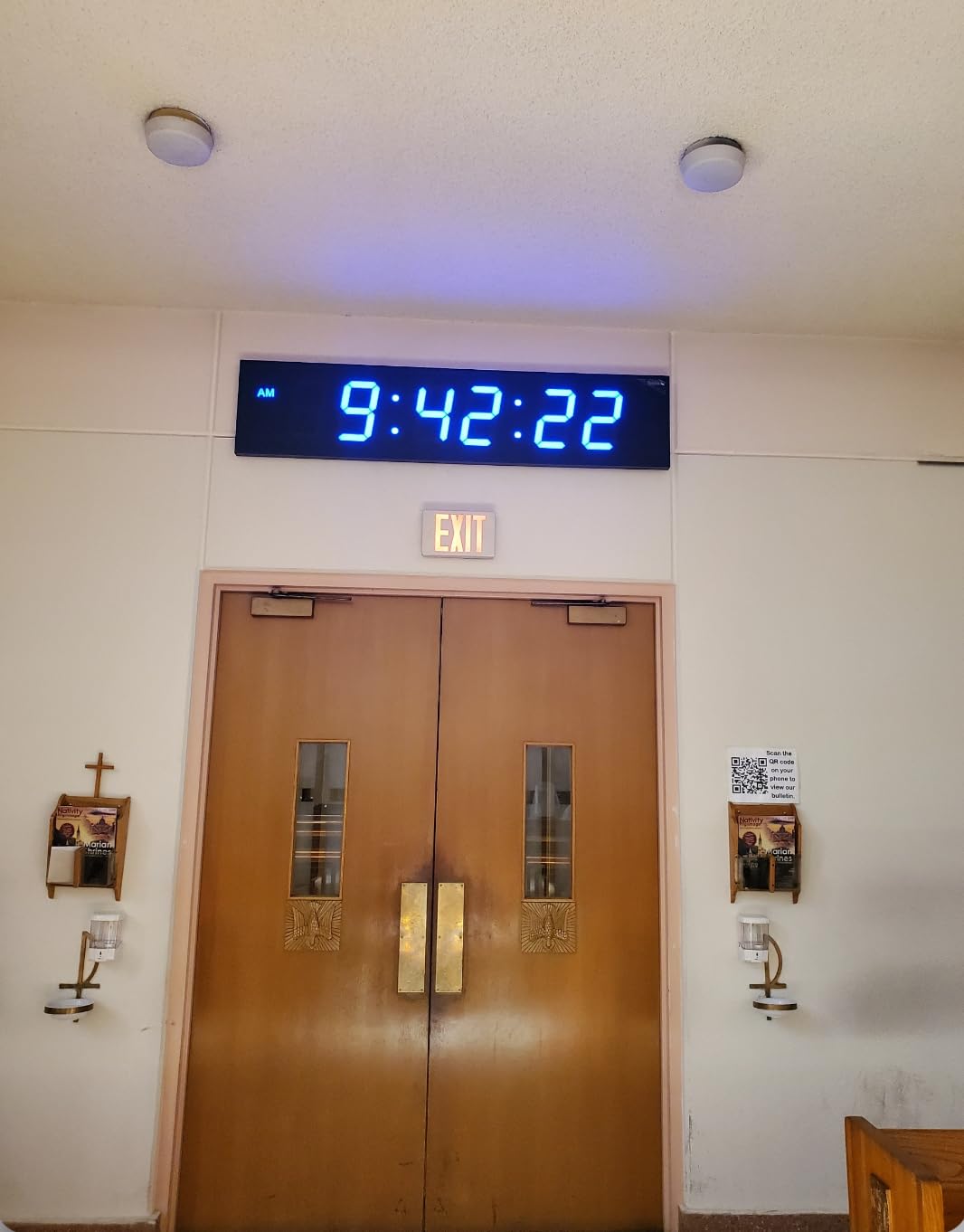 Ivation Oversized Digital Wall Clock with Large LED Display & Timer, 24