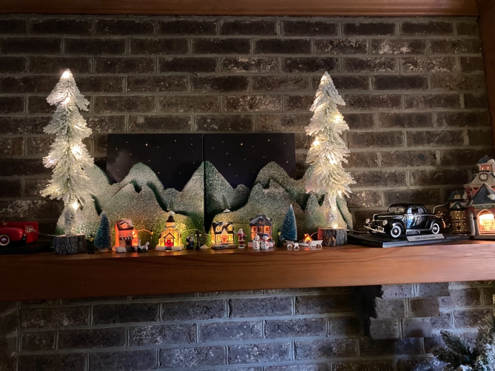Christmas Village Sets with LED Lights and Figurines Indoor Decor customer photo 1