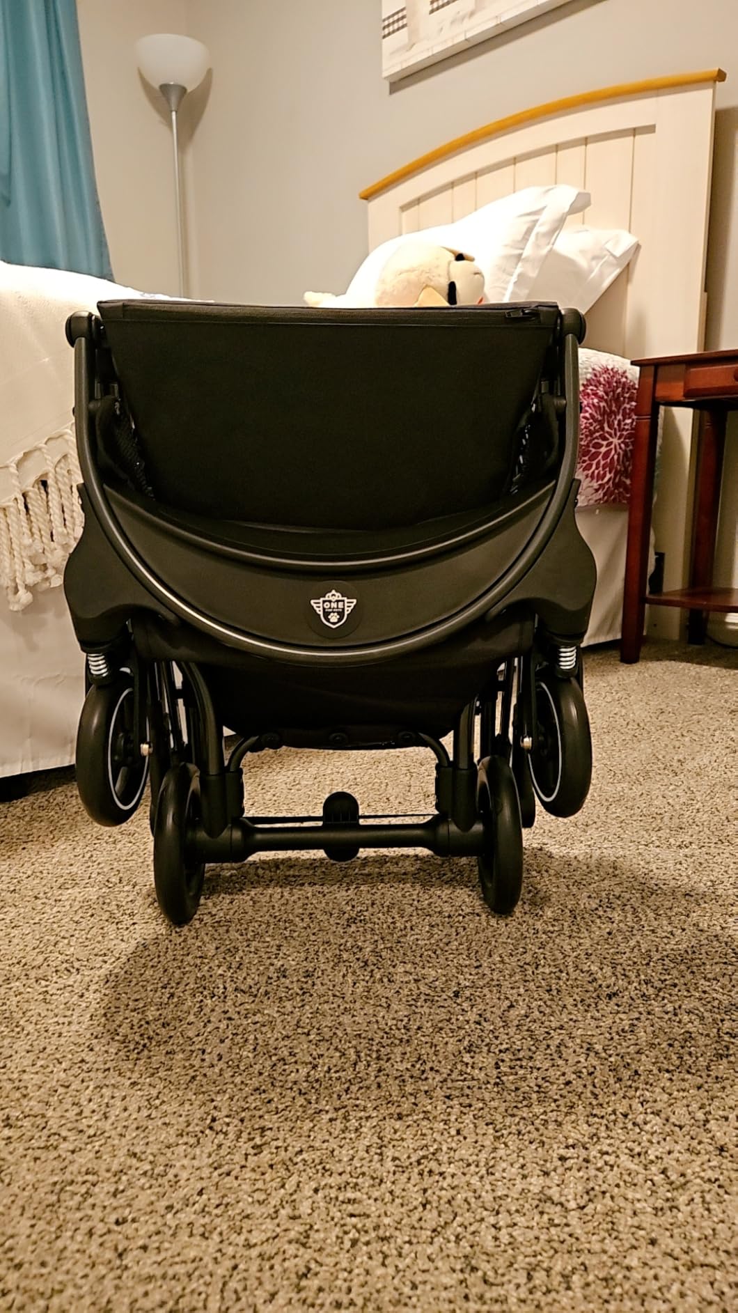 One for Pets 3-in-1 Luxury Pet Carrier, Booster Seat and Stroller for Small and Medium Size Dogs and Cats, No Assembly Required, Black (Chickadee) customer photo 2