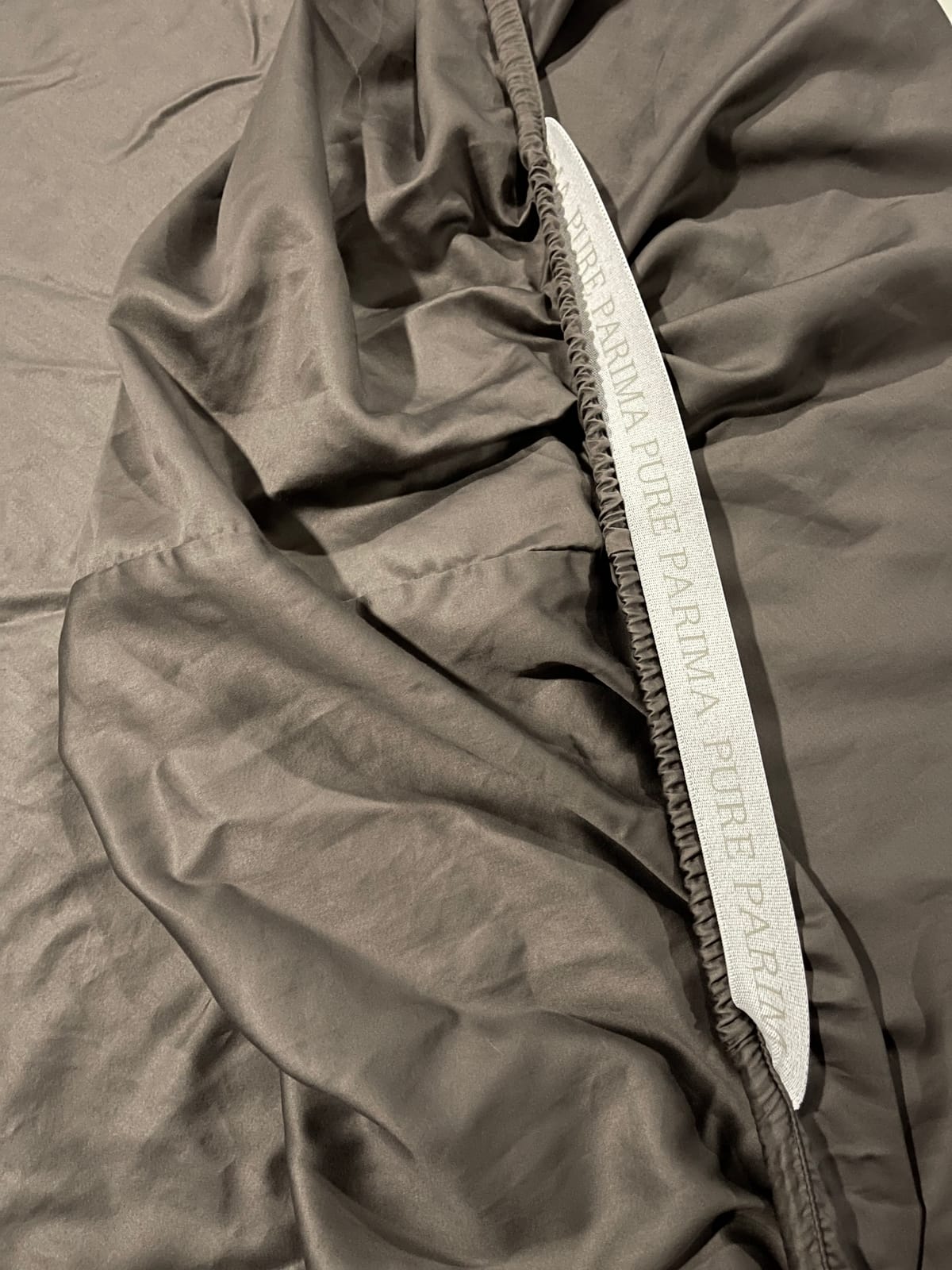 Pure Parima Yalda Sheet Set – 100% Certified Egyptian Cotton, Double-Hem Stitch (Linen, Queen) customer photo 1