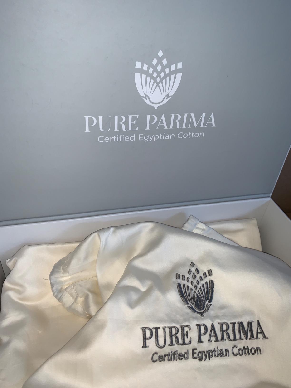 Pure Parima Yalda Sheet Set – 100% Certified Egyptian Cotton, Double-Hem Stitch (Linen, Queen) customer photo 2