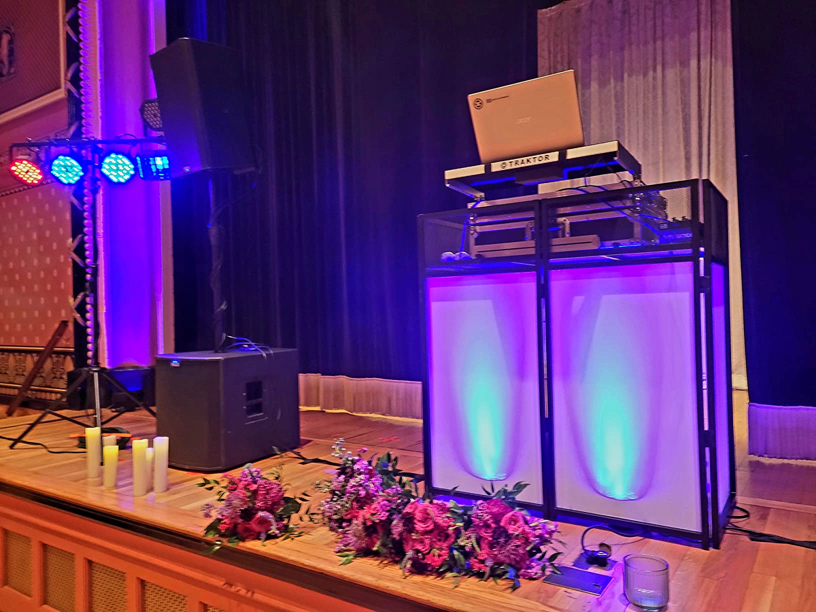 Rockville Rockbooth Black DJ Event Booth Facade with Built in Table, Bag customer photo 2