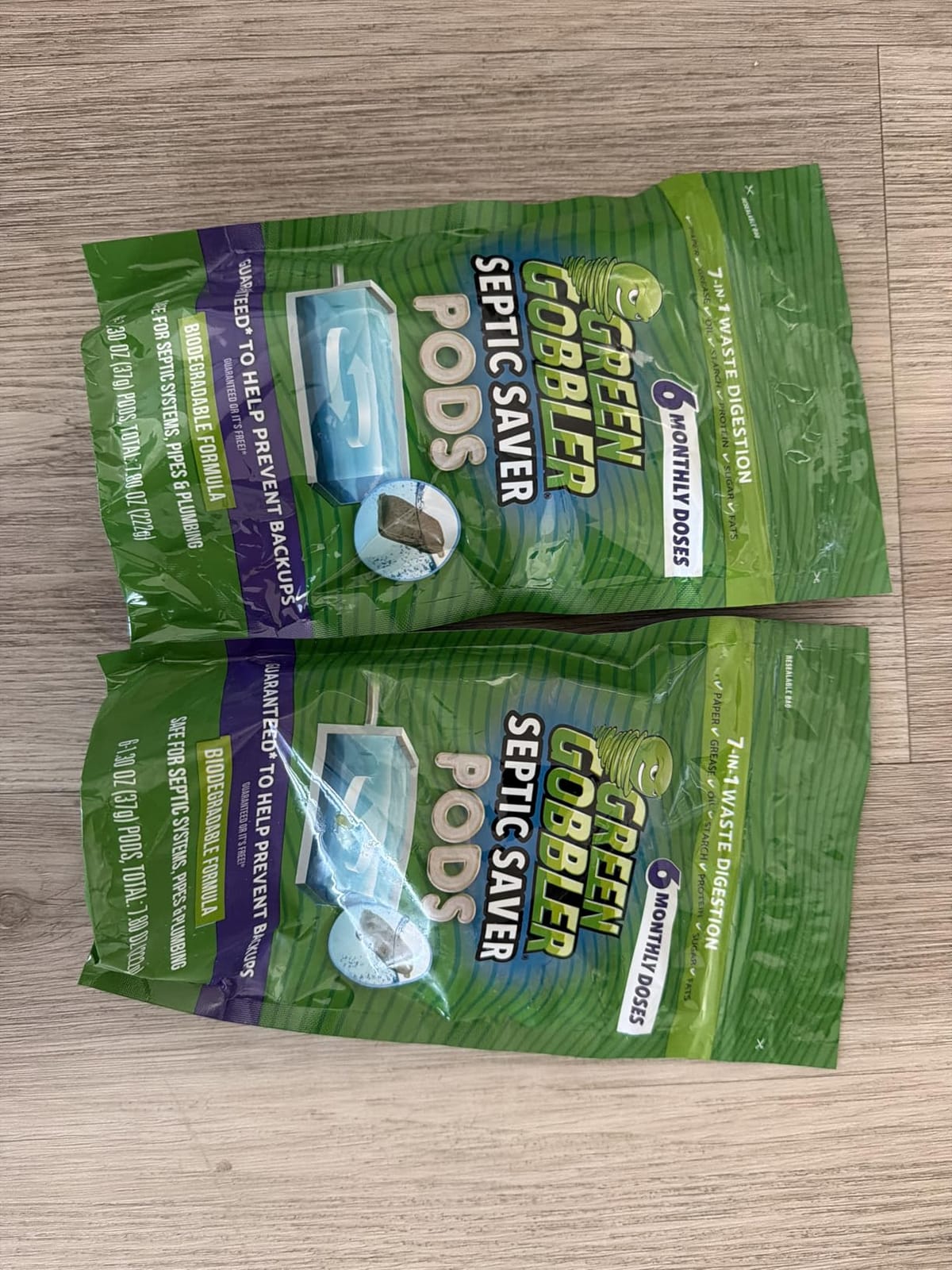 Green Gobbler Septic Tank Treatment Packets, 12 Month Supply - Powerful Natural Bacterial & Enzymes to Prevent Costly Septic Issues, Back-Ups, Foul Odor customer photo 1