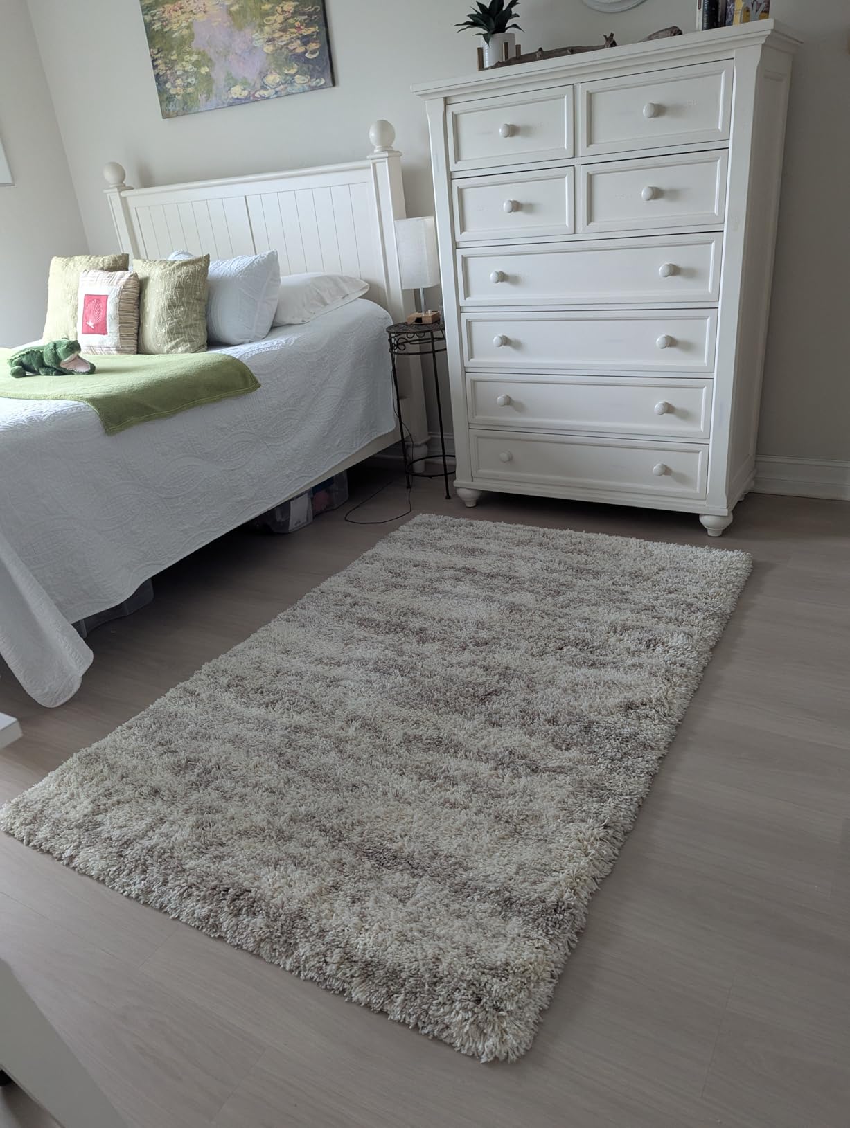 SAFAVIEH Hudson Shag Rug 8x10, Large Ivory & Beige SGH206B customer photo 1
