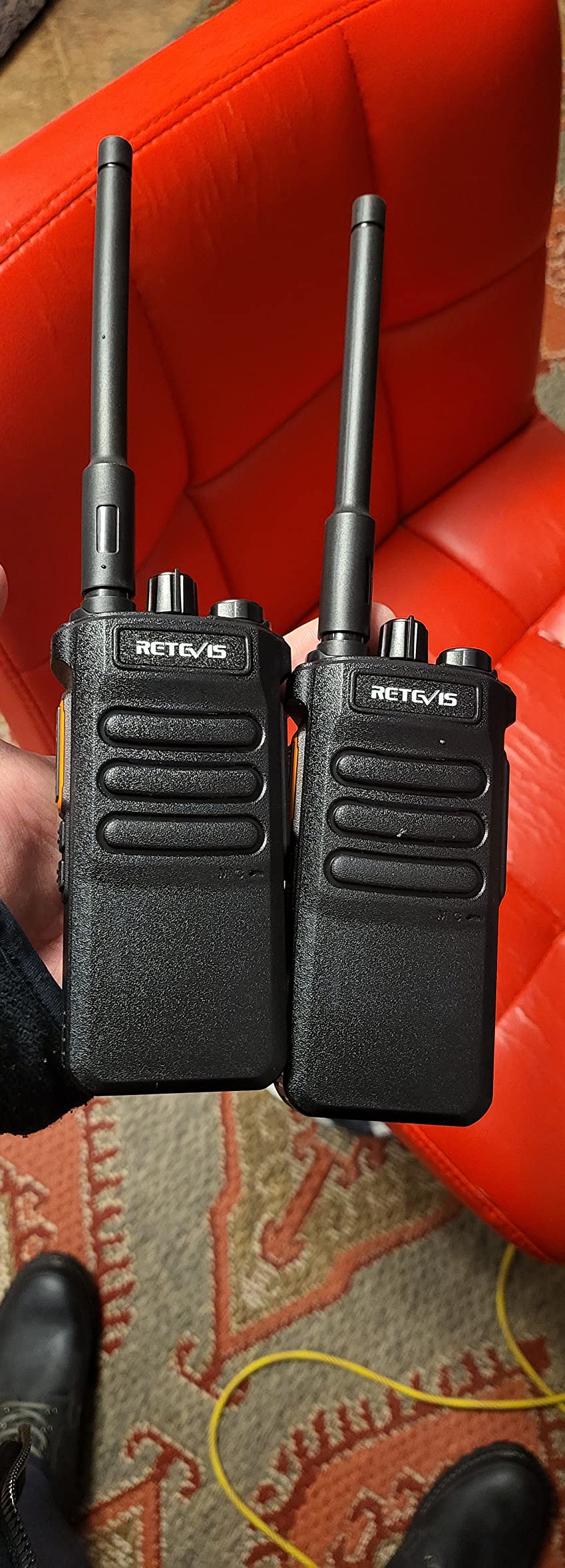 Retevis RT86 2 Way Radio Long Range with Mic for Warehouse,High Power,4Pack customer photo 1