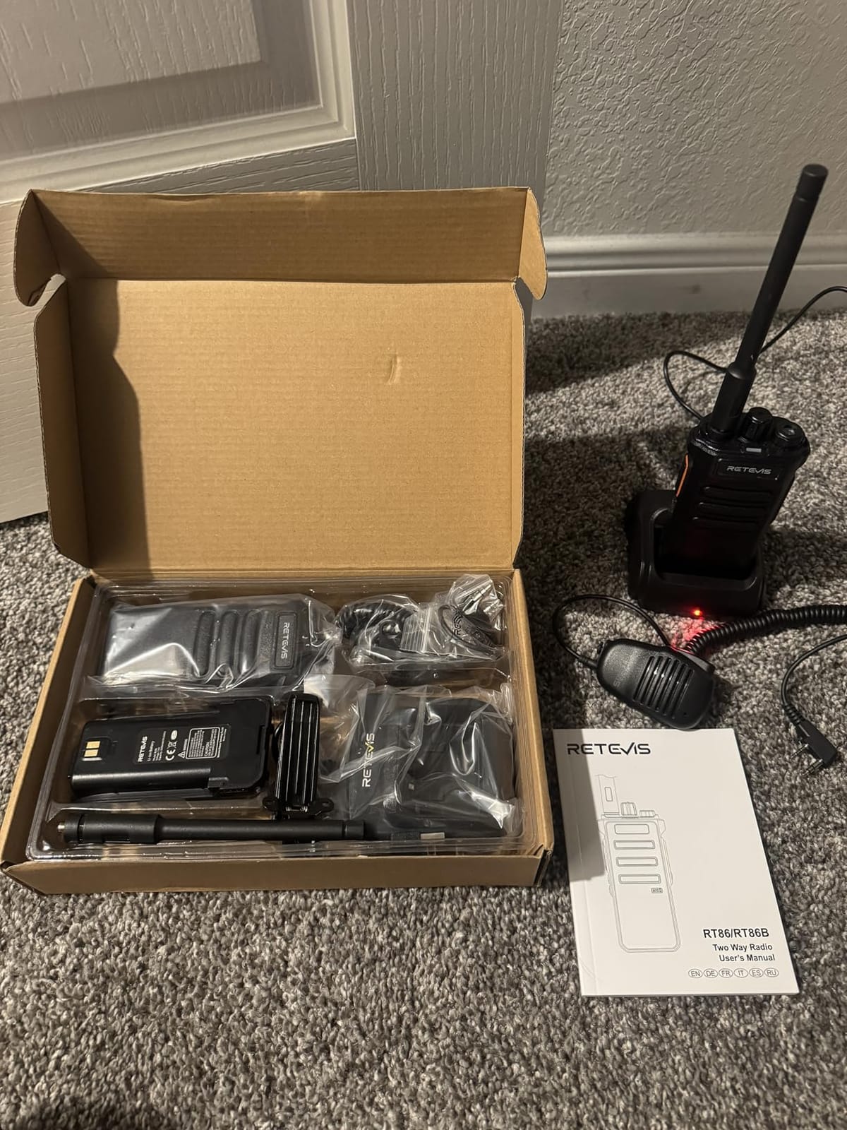 Retevis RT86 2 Way Radio Long Range with Mic for Warehouse,High Power,4Pack customer photo 2