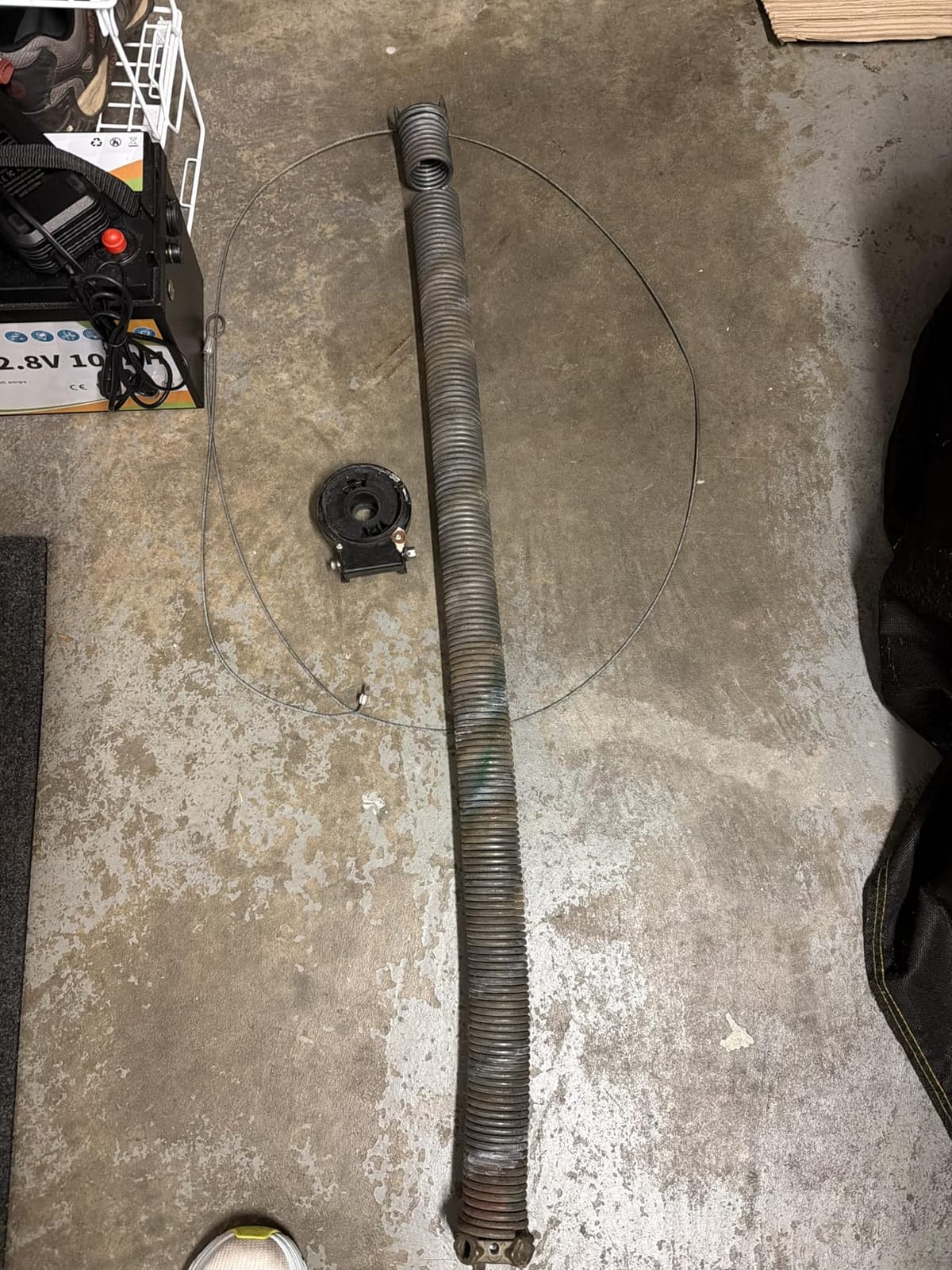 Clopay Garage Door Ez-Set Torsion Spring Red A .225 x 1.75 inches x 44 inches Left Hand OEM, Brown customer photo 1